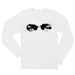 Eyes Long Sleeve Tee - White + 'BUBBA' Digital Download